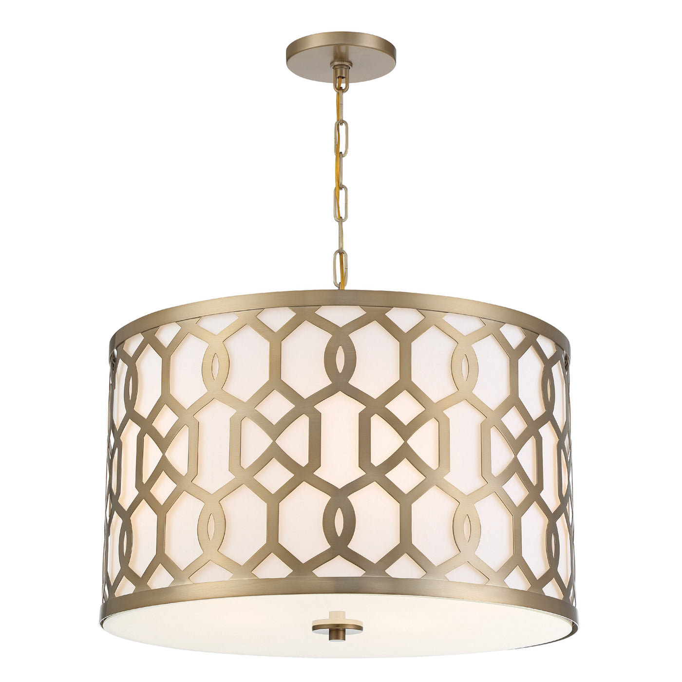 Libby Langdon Jennings 5 Light Aged Brass Chandelier Chandelier Crystorama