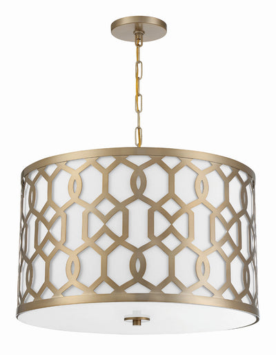 Libby Langdon Jennings 5 Light Aged Brass Chandelier Chandelier Crystorama