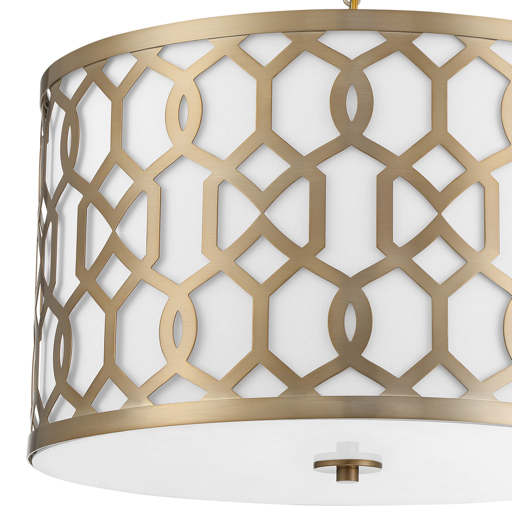Libby Langdon Jennings 5 Light Aged Brass Chandelier Chandelier Crystorama