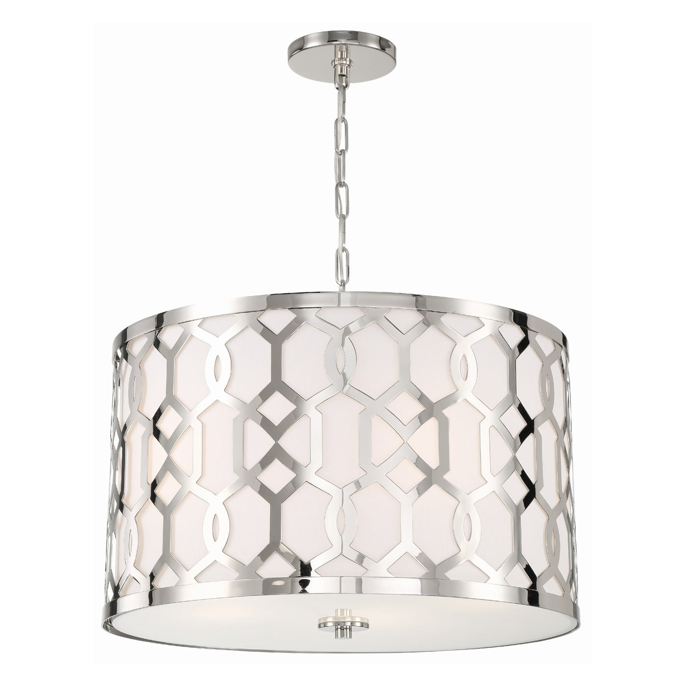 Libby Langdon Jennings 5 Light Polished Nickel Chandelier Chandelier Crystorama