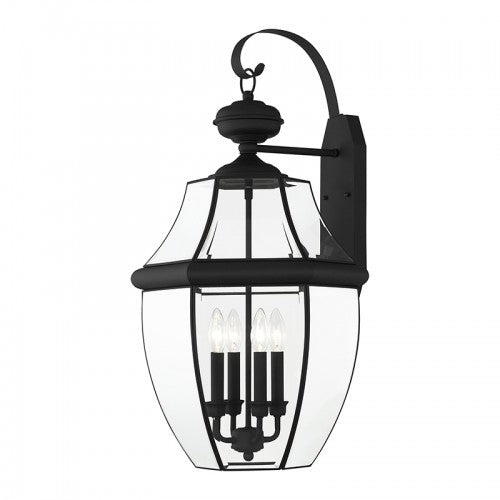 4 Light Black Outdoor Wall Lantern Exterior Livex