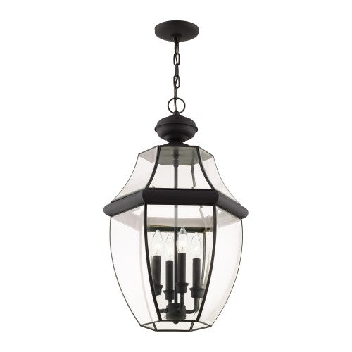 4 Light Black Outdoor Lantern Exterior Livex