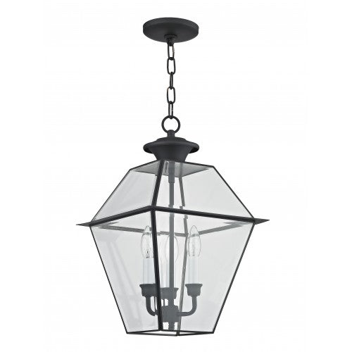 3 Light Antique Brass Outdoor Lantern Exterior Livex