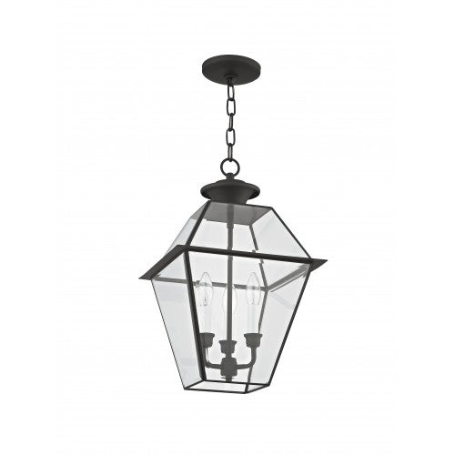 3 Light Black Outdoor Lantern Exterior Livex