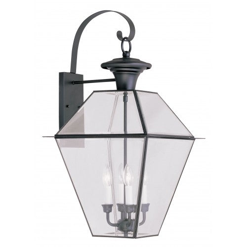 4 Light Black Outdoor Wall Lantern Exterior Livex