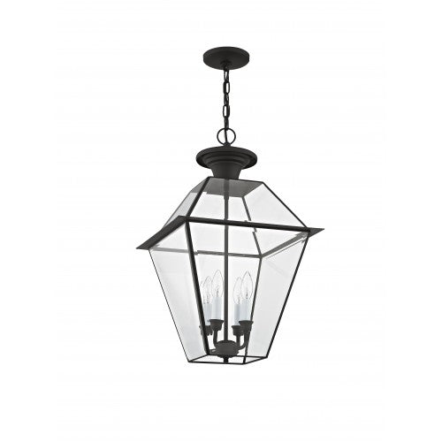 4 Light Black Outdoor Lantern Exterior Livex