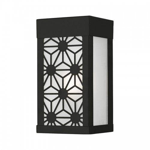 1 Light Black Outdoor ADA Small Sconce Exterior Livex