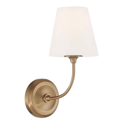 Libby Langdon Sylvan 1 Light Vibrant Gold Sconce Wall Sconce Crystorama