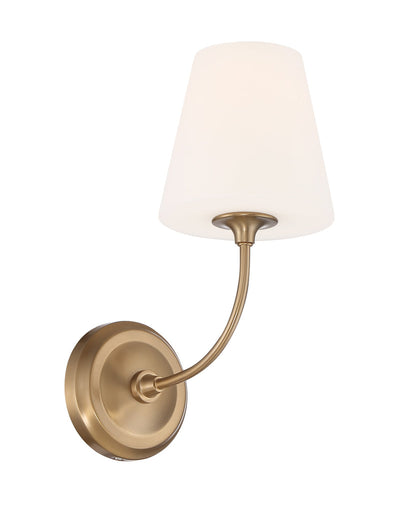 Libby Langdon Sylvan 1 Light Vibrant Gold Sconce Wall Sconce Crystorama