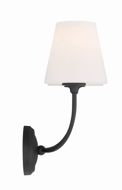 Libby Langdon Sylvan 2 Light Black Forged Sconce Wall Sconce Crystorama