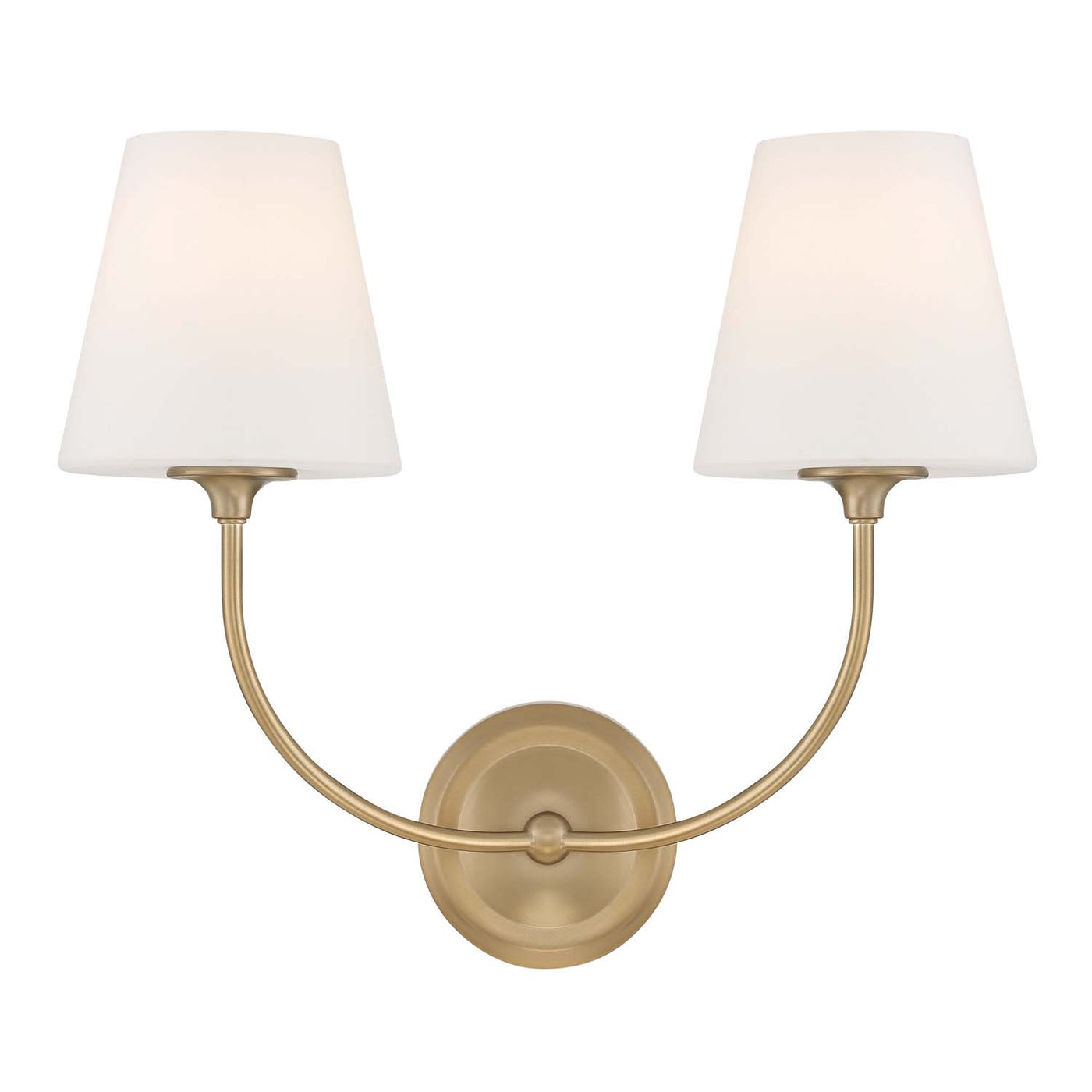 Libby Langdon Sylvan 2 Light Vibrant Gold Sconce Wall Sconce Crystorama