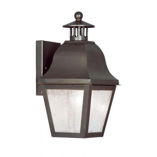 1 Light Bronze Outdoor Wall Lantern Exterior Livex