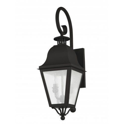 2 Light Black Outdoor Wall Lantern Exterior Livex