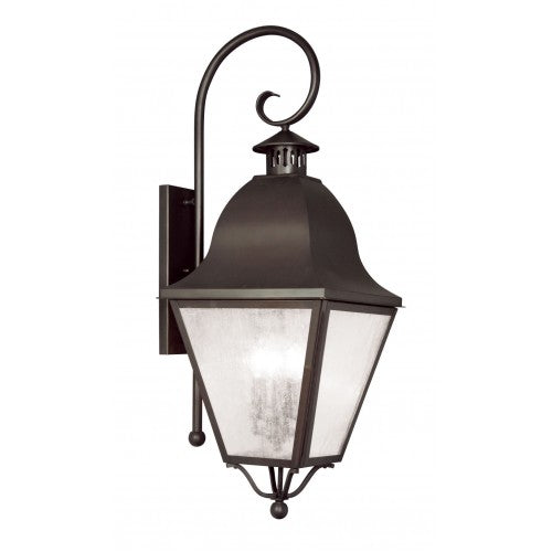 4 Light Bronze Outdoor Wall Lantern Exterior Livex