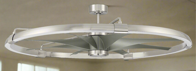 52" Axel in Brushed Polished Nickel w/ Brushed Nickel Blades Ceiling Fan CRAFTMADE