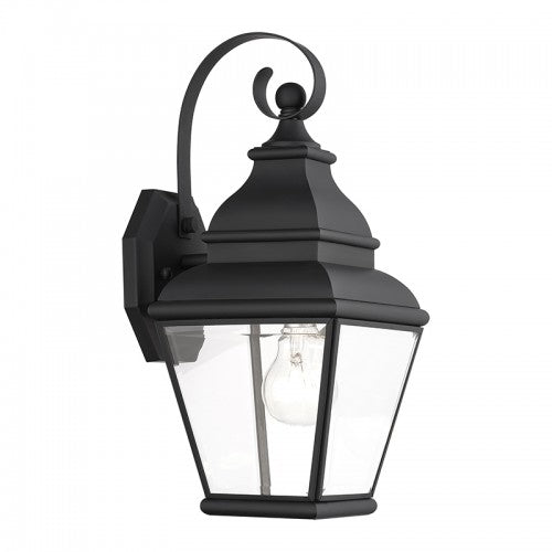 1 Light Black Outdoor Wall Lantern Exterior Livex