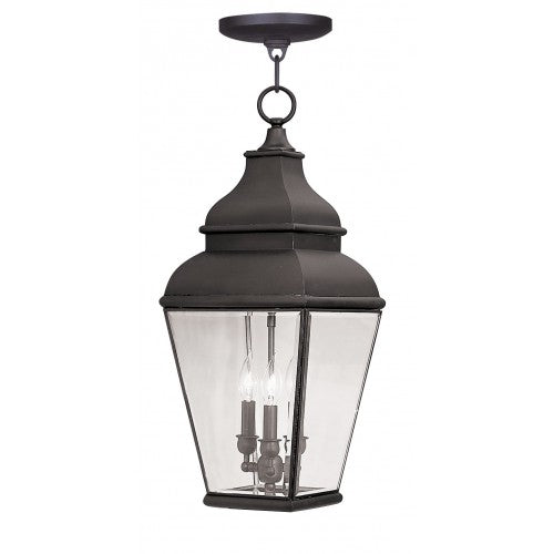 3 Light Bronze Outdoor Lantern Exterior Livex