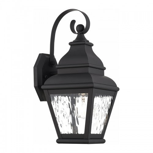 1 Light Black Outdoor Wall Lantern Exterior Livex