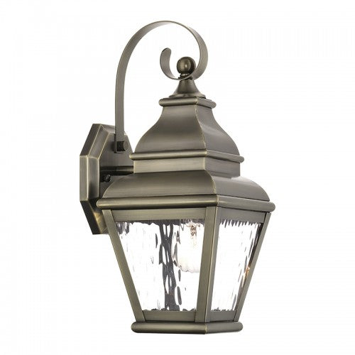 1 Light Vintage Pewter Outdoor Wall Lantern Exterior Livex