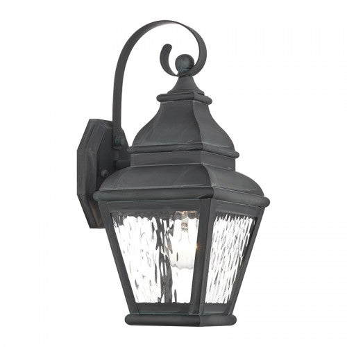 1 Light Charcoal Outdoor Wall Lantern Exterior Livex
