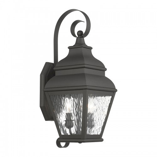 2 Light Bronze Outdoor Wall Lantern Exterior Livex