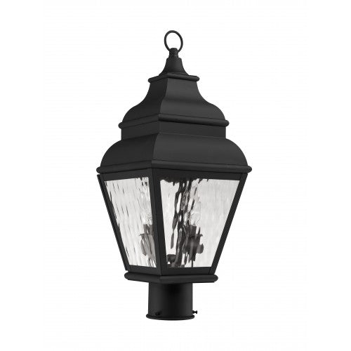 2 Light Black Outdoor Post Top Lantern Post Livex