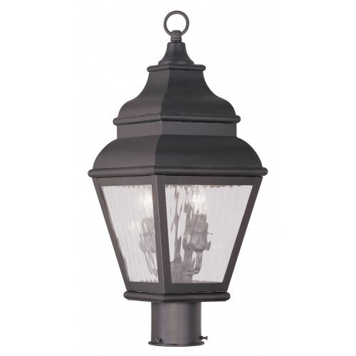 2 Light Bronze Outdoor Post Top Lantern Post Livex