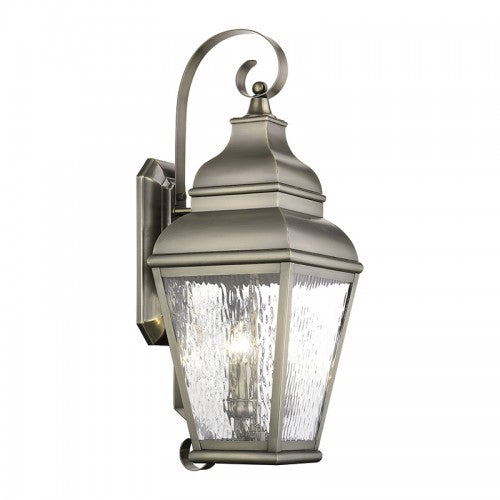 3 Light Vintage Pewter Outdoor Wall Lantern Exterior Livex