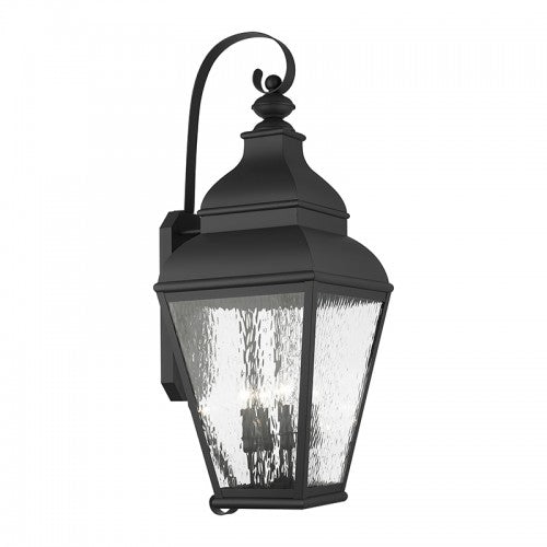4 Light Black Outdoor Wall Lantern Exterior Livex