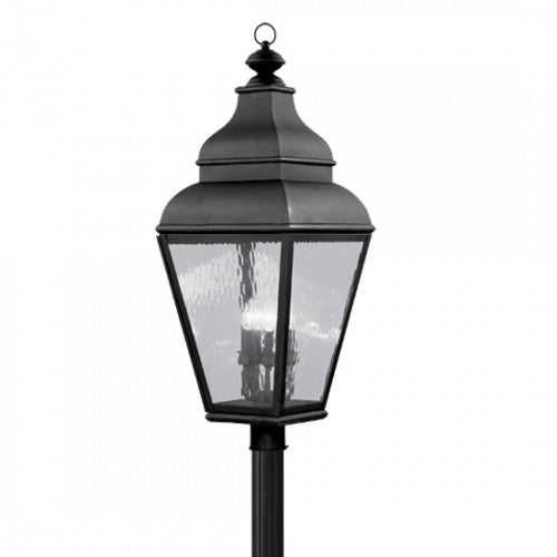 4 Light Black Outdoor Post Top Lantern Post Livex