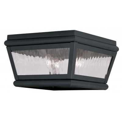 2 Light Charcoal Outdoor Ceiling Mount Exterior Livex