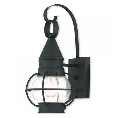 1 Light Black Outdoor Wall Lantern Exterior Livex
