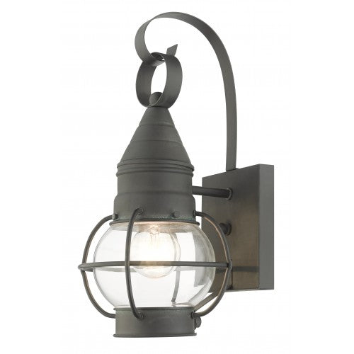 1 Light Charcoal Outdoor Wall Lantern Exterior Livex