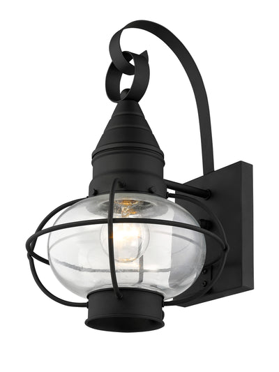 1 Light Black Outdoor Wall Lantern Exterior Livex