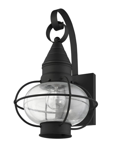 1 Light Black Outdoor Wall Lantern Exterior Livex