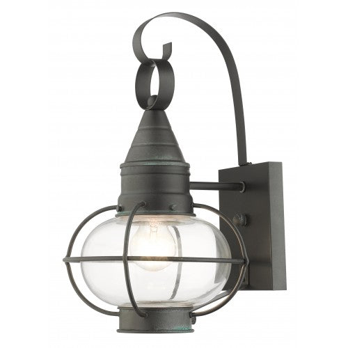 1 Light Charcoal Outdoor Wall Lantern Exterior Livex