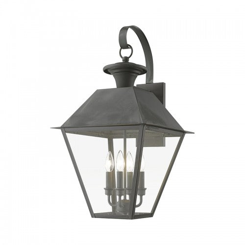 4 Light Charcoal Outdoor Extra Large Wall Lantern Exterior Livex