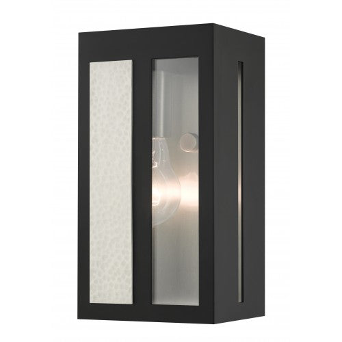 1 Light Black Outdoor ADA Wall Lantern Exterior Livex