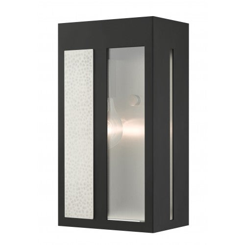 1 Light Black Outdoor ADA Wall Lantern Exterior Livex