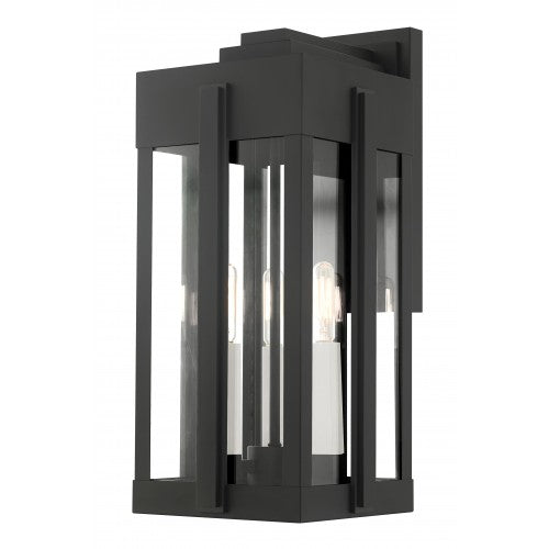 3 Light Black Outdoor Wall Lantern Exterior Livex