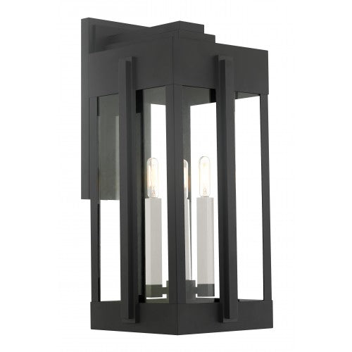 3 Light Black Outdoor Wall Lantern Exterior Livex