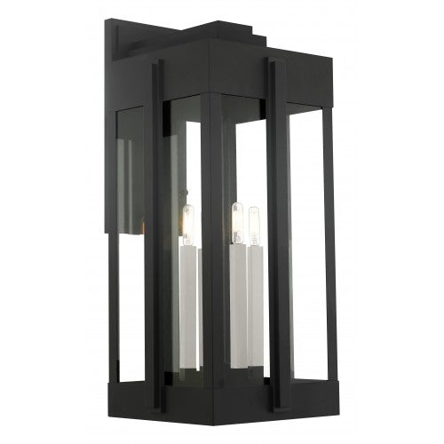 4 Light Black Outdoor Wall Lantern Exterior Livex