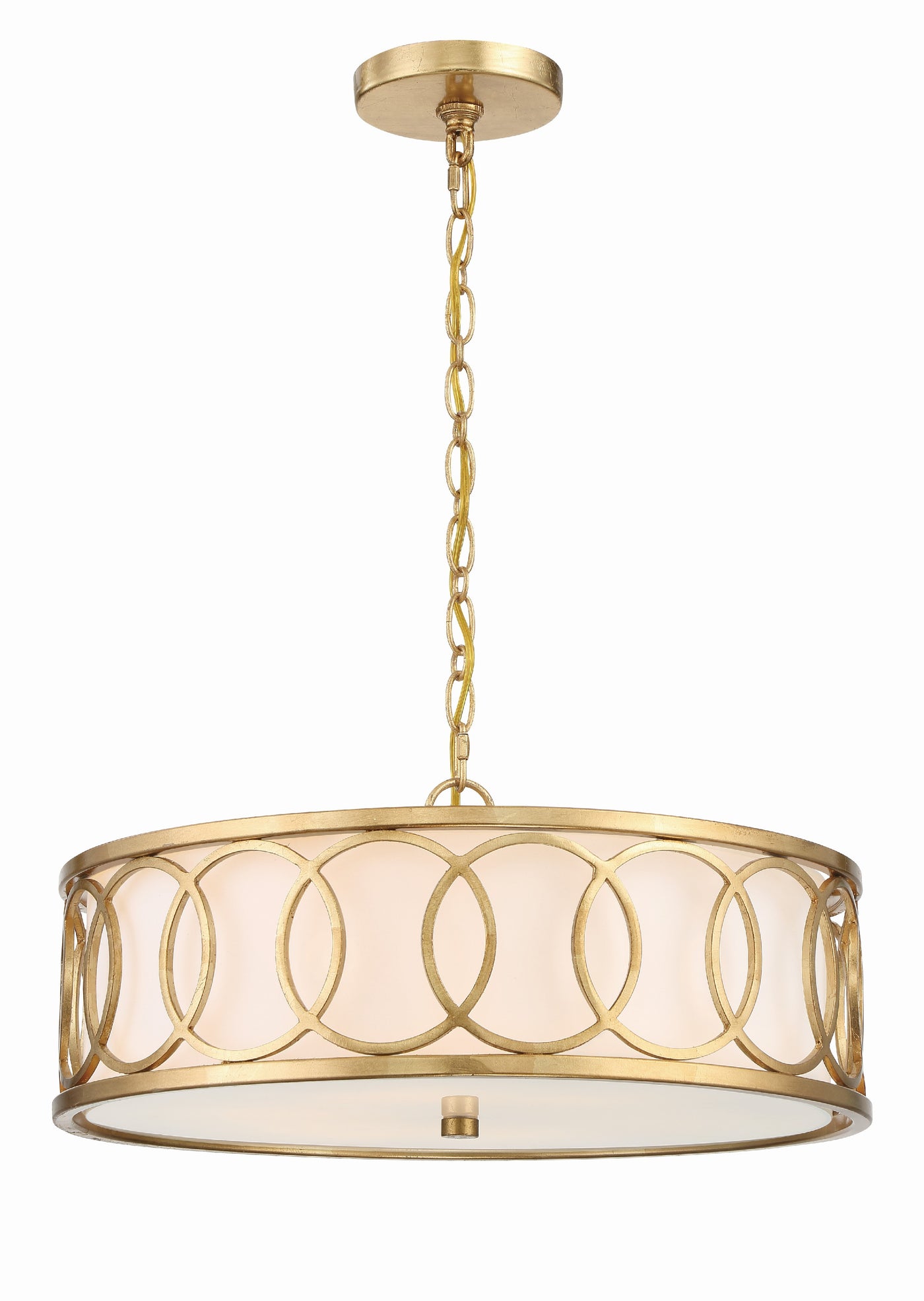 Libby Langdon Graham 6 Light Antique Gold Chandelier Chandelier Crystorama