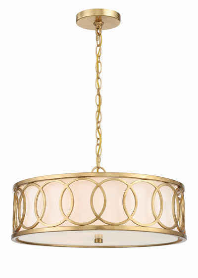 Libby Langdon Graham 6 Light Antique Gold Chandelier Chandelier Crystorama