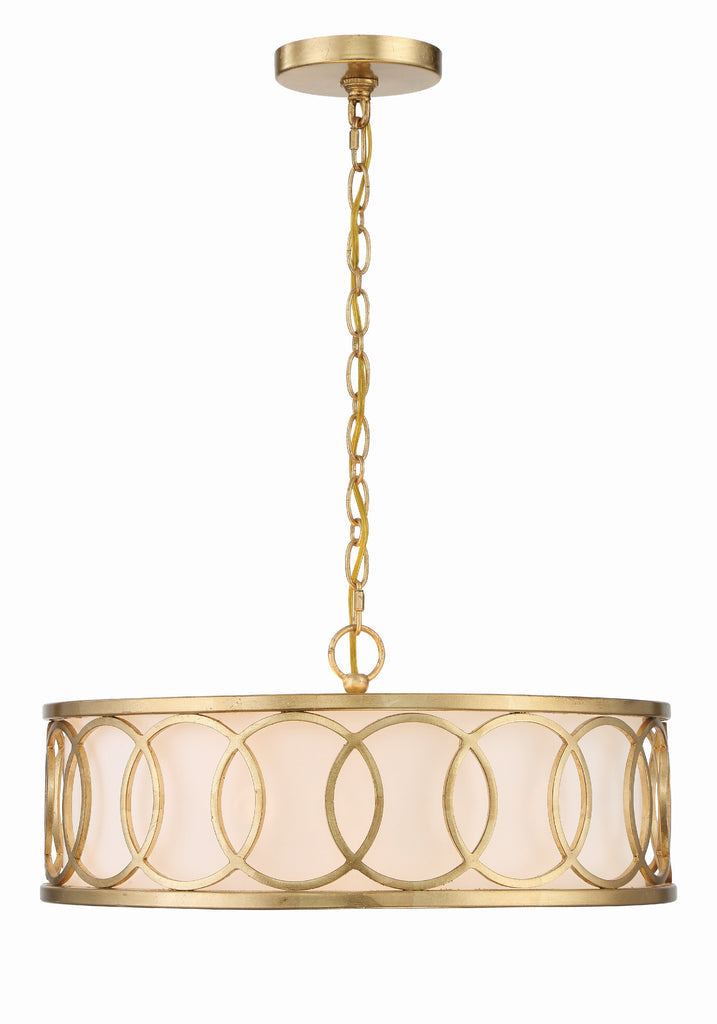 Libby Langdon Graham 6 Light Antique Gold Chandelier Chandelier Crystorama