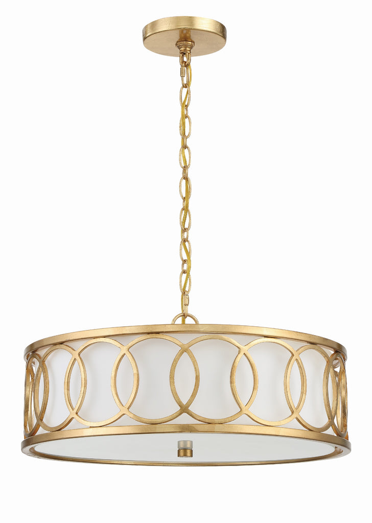 Libby Langdon Graham 6 Light Antique Gold Chandelier Chandelier Crystorama