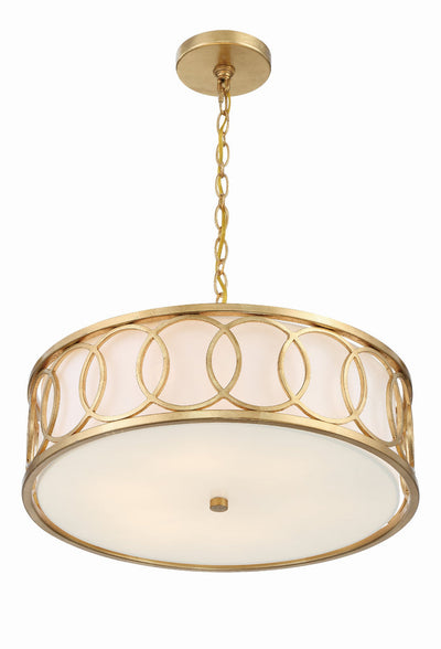 Libby Langdon Graham 6 Light Antique Gold Chandelier Chandelier Crystorama