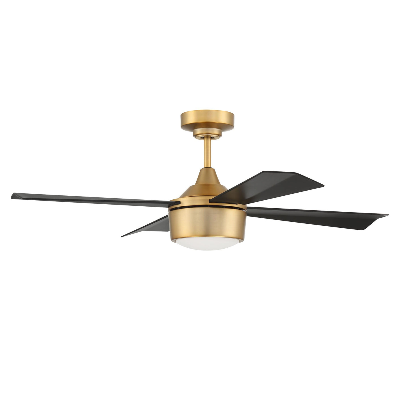 42" Theo,Satin Brass Finish, Flat Black Blades, Light Kit Inlcuded (Optional) Ceiling Fan CRAFTMADE