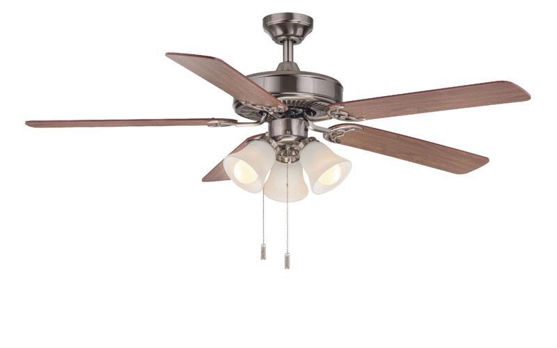 Dalton Nickel 52" 3-Light Uni Pack Ceiling Fan Wind River