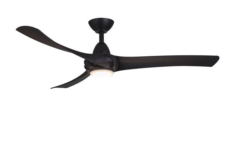 Droid LED Matte Black Ceiling Fan Ceiling Fan Wind River